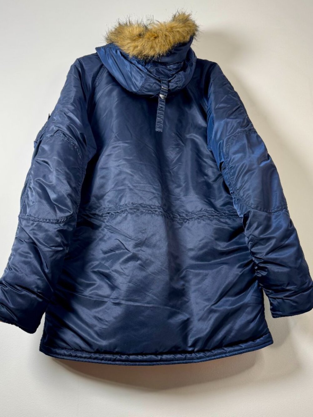 Alpha Industries Extreme Cold Weather Military Parka Coat Type N-3B Blue Sz XL - Picture 8 of 13